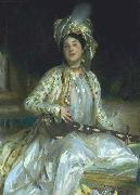 John Singer Sargent Sargent emphasized Almina Wertheimer exotic beauty in 1908 by dressing her en turquerie oil painting on canvas